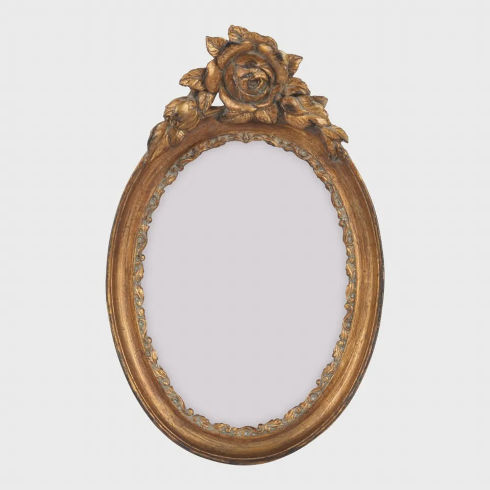 Antique Gold Oval Photo Frame 18x13 cm