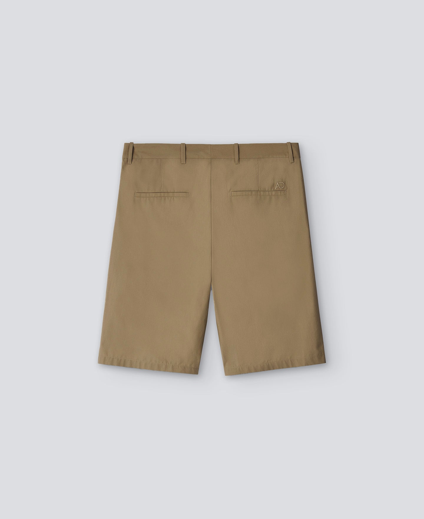 Natural Cotton Poplin Bermuda Shorts