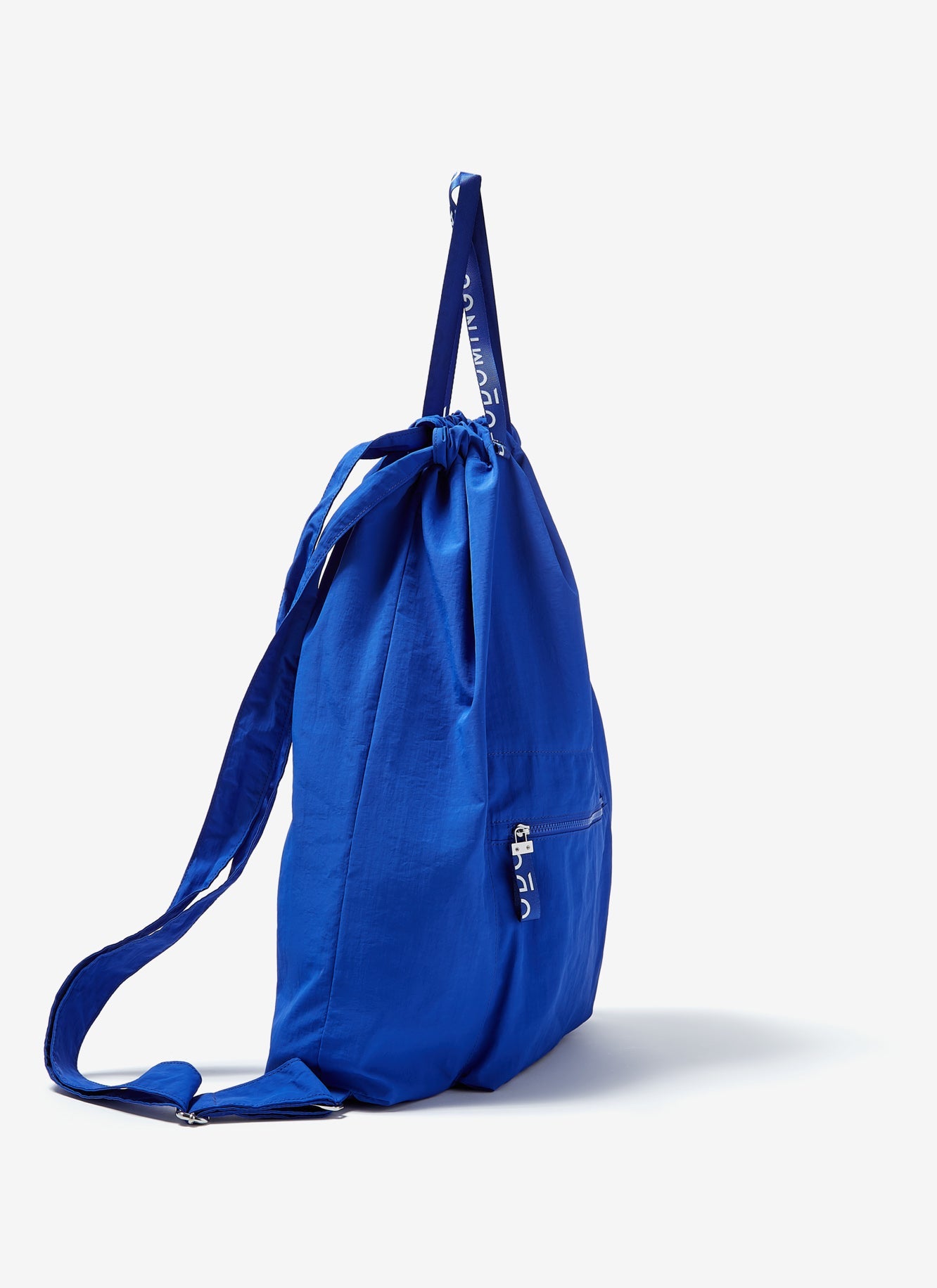 Blue Mallard Nylon Backpack With Logoed Handles