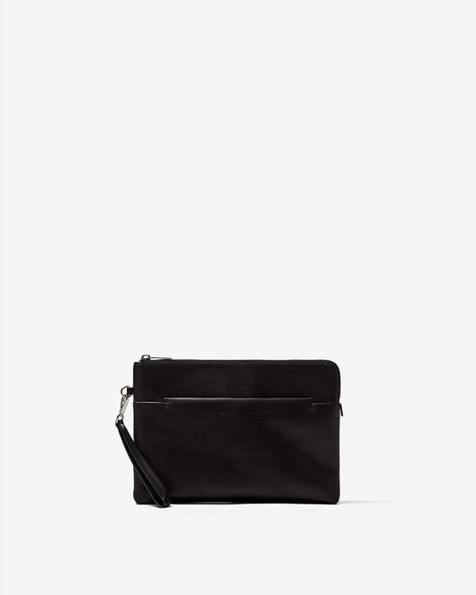 Black Document Holder With Wrist Handle