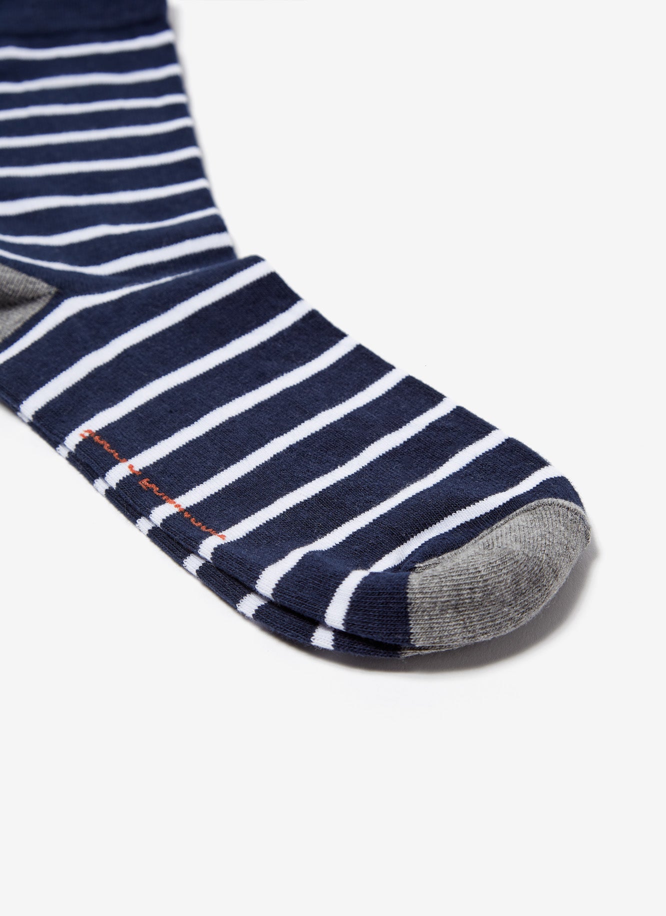 Blue/White Striped Ankle Socks