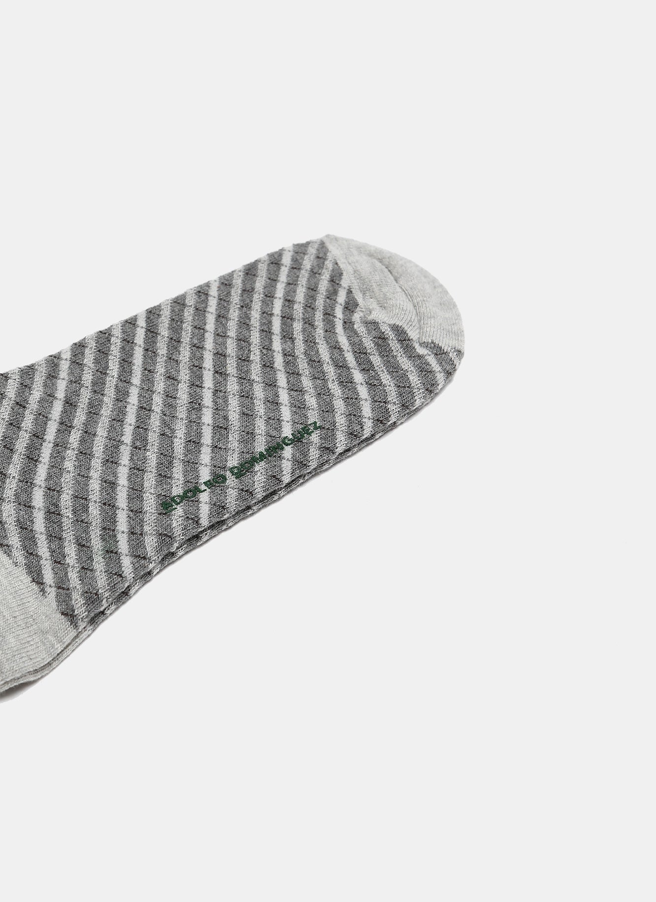 Grey Low Cut Socks With Bicolour Check