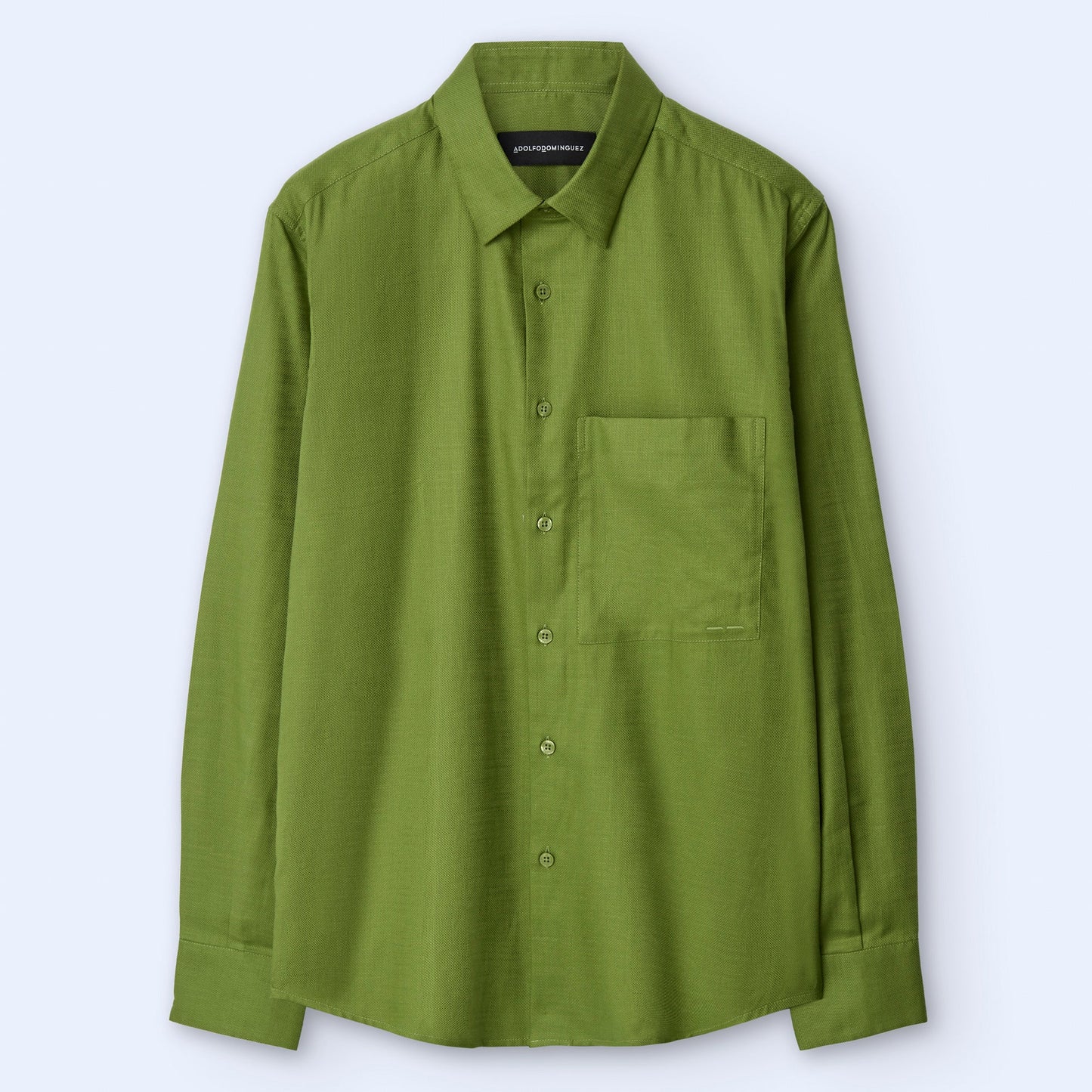 Green Cotton Maxi-Pocket Shirt