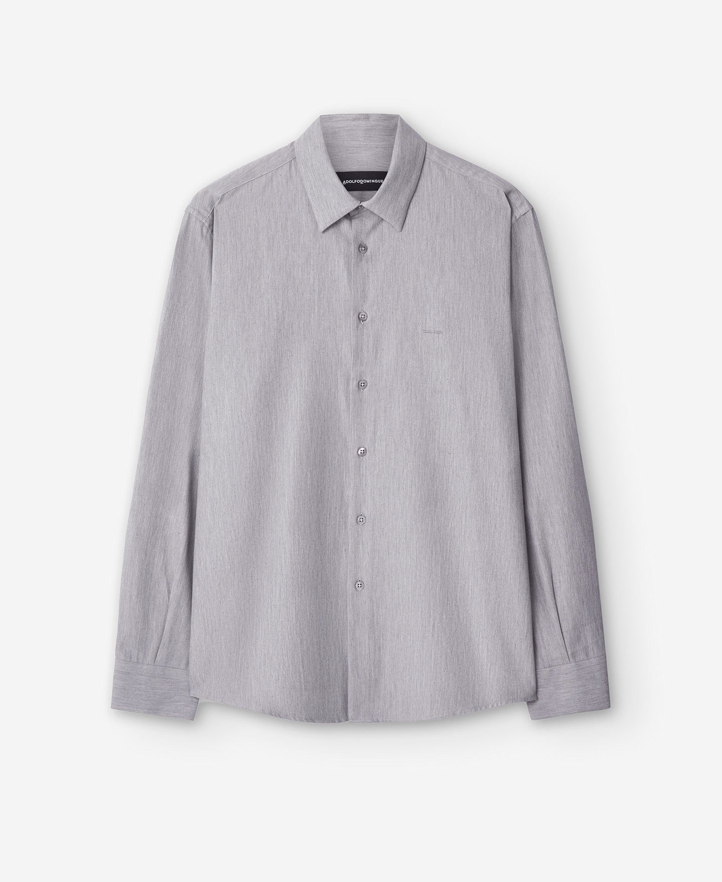 Light Grey Cotton Shirt For Men