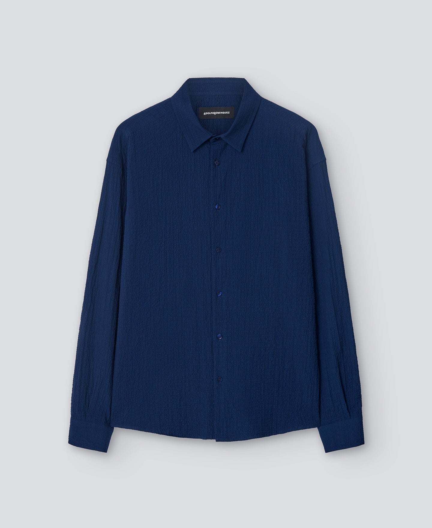 Navy Blue Navy Blue Cotton Shirt