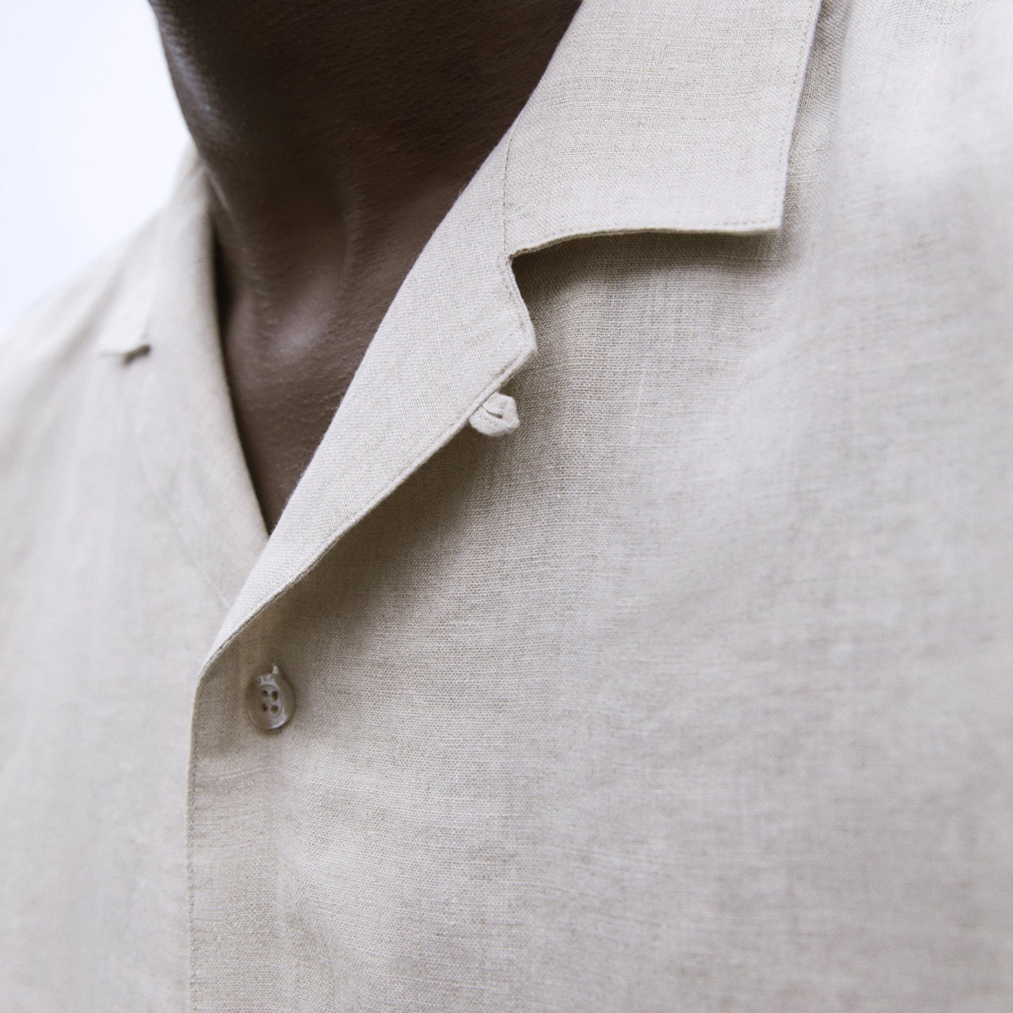 Linen Bowling Collar Shirt