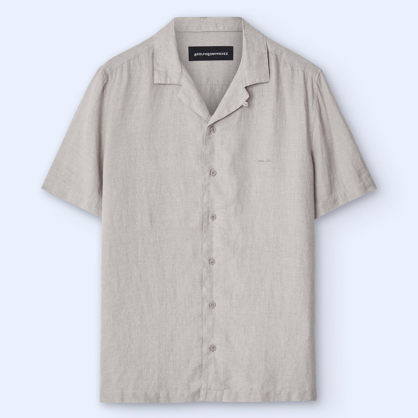 Linen Bowling Collar Shirt