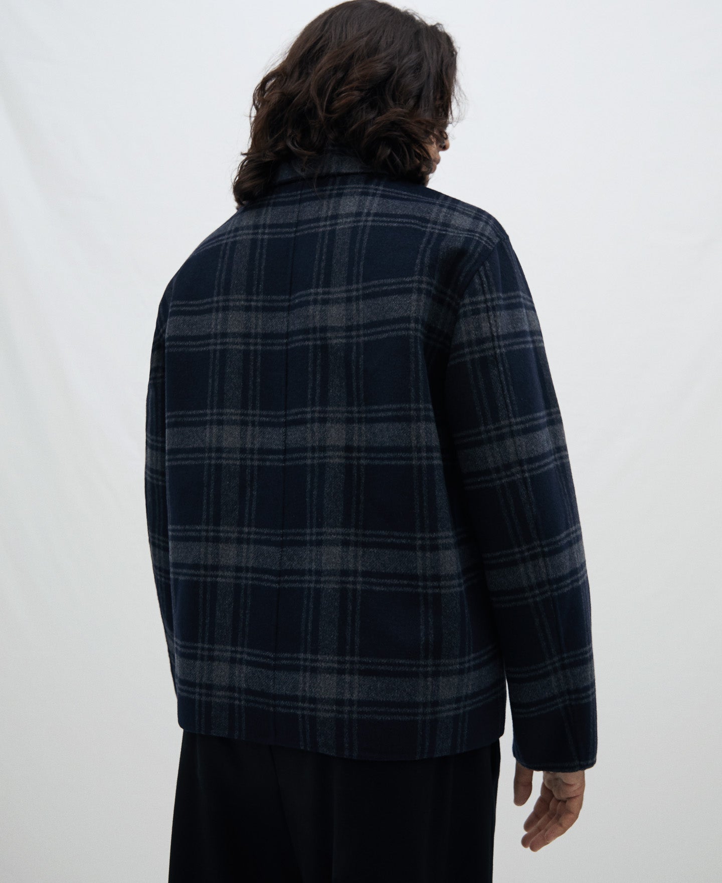 Multicolour Double Face Plaid Jacket