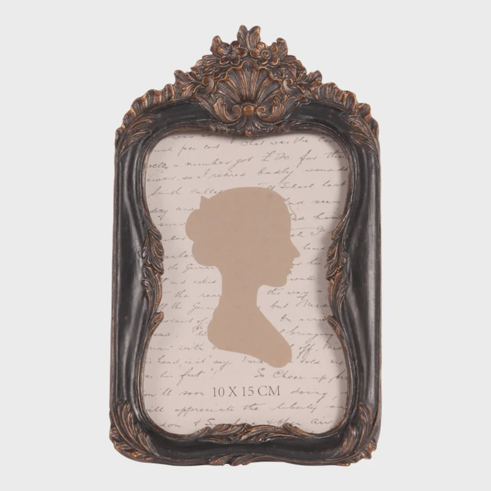 Baroque Black Decorative Photo Frame 21 cm