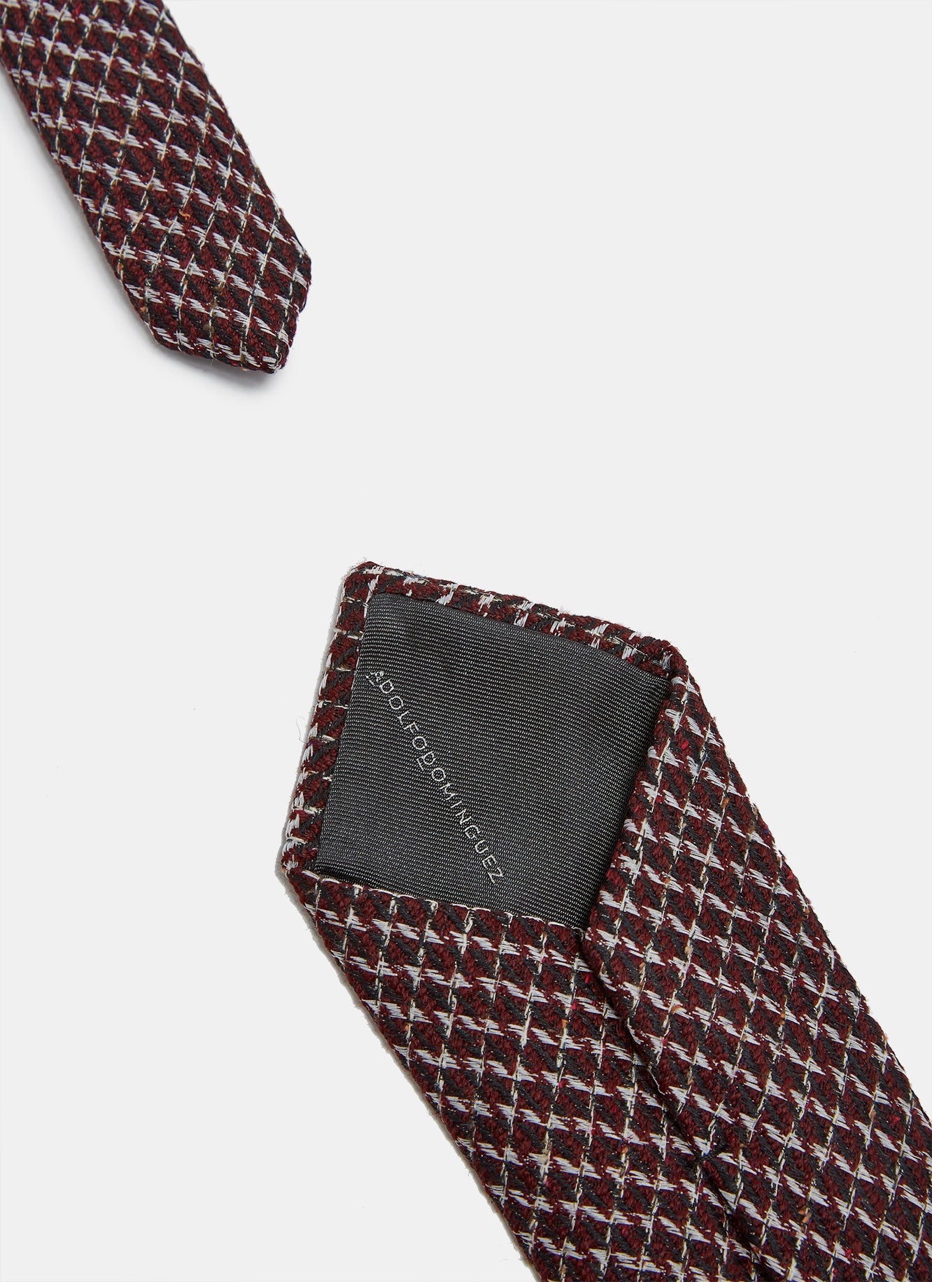 Wool Tie With Mini-Check Design