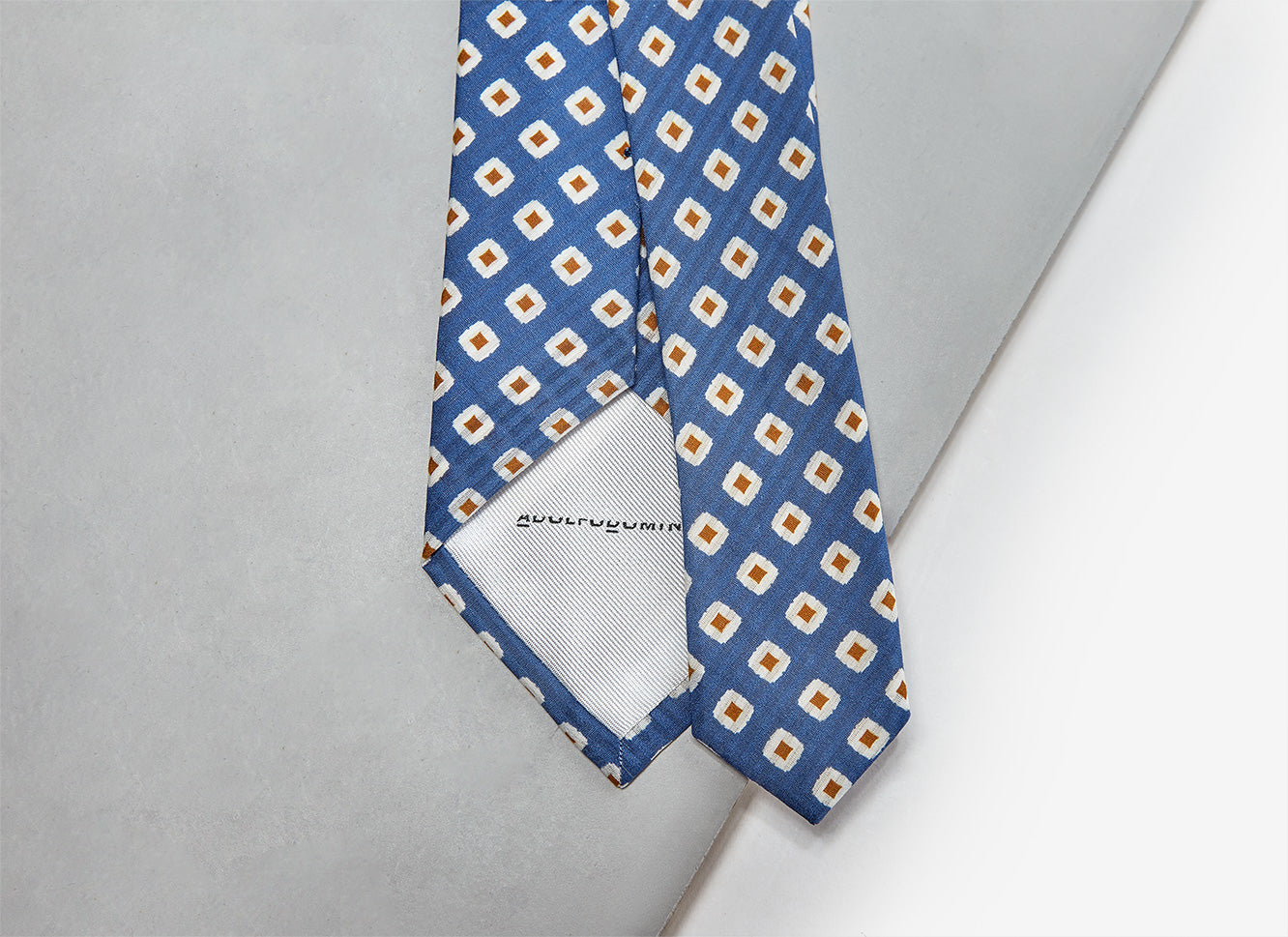 Sky Blue Tie With Geometric Patter