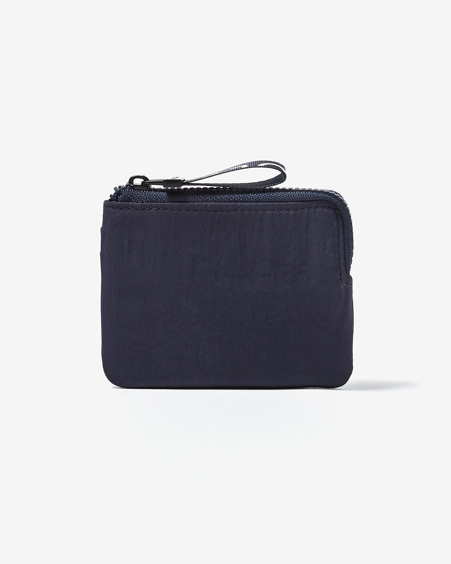 Navy Blue Nylon Coin Holder With Card Slot