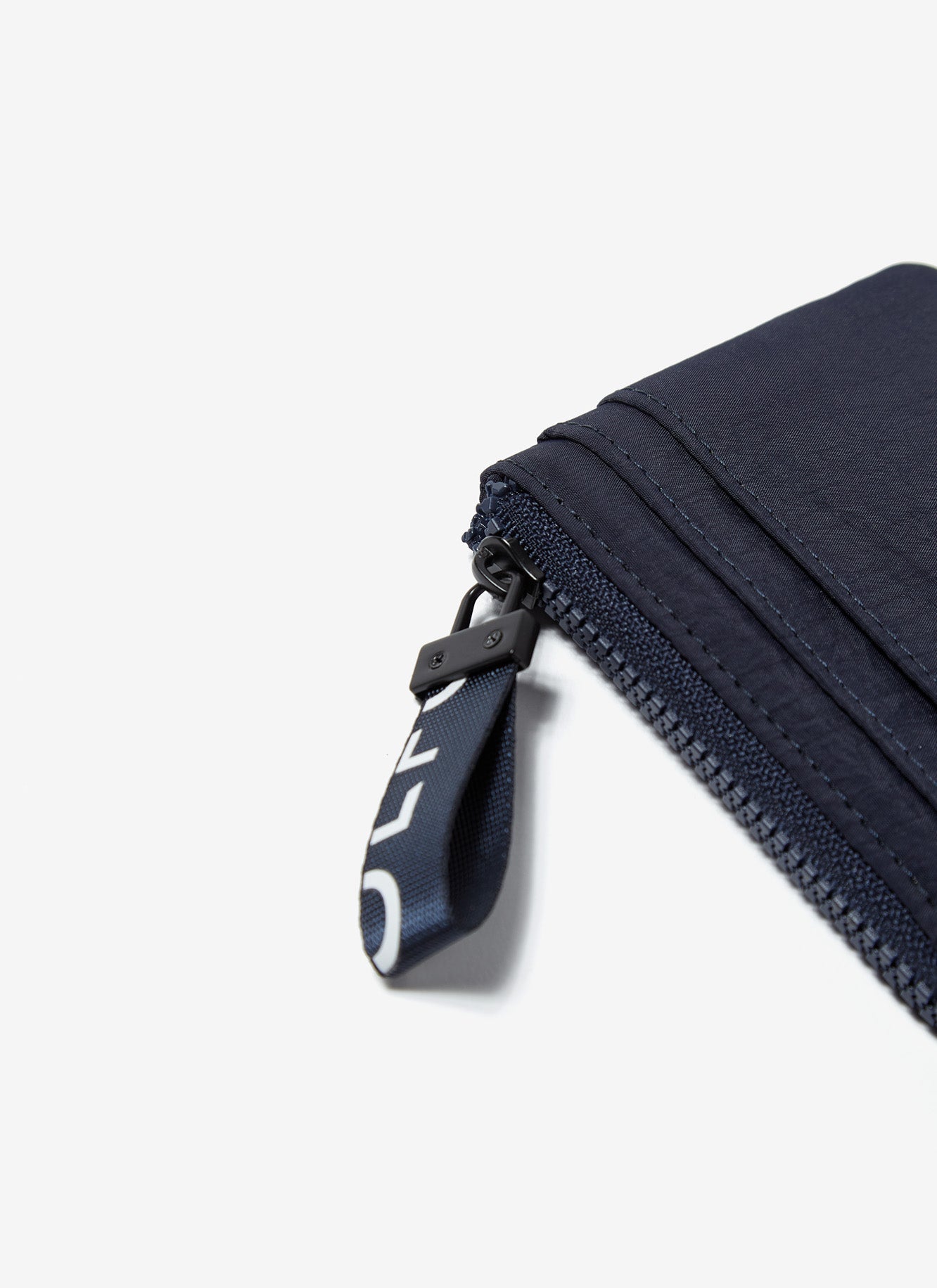 Navy Blue Nylon Coin Holder With Card Slot