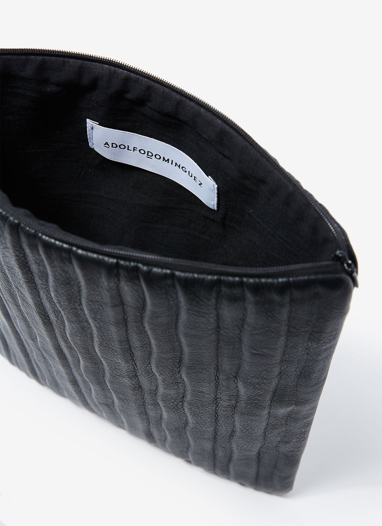 Black Document Holder With Crinkle Finish