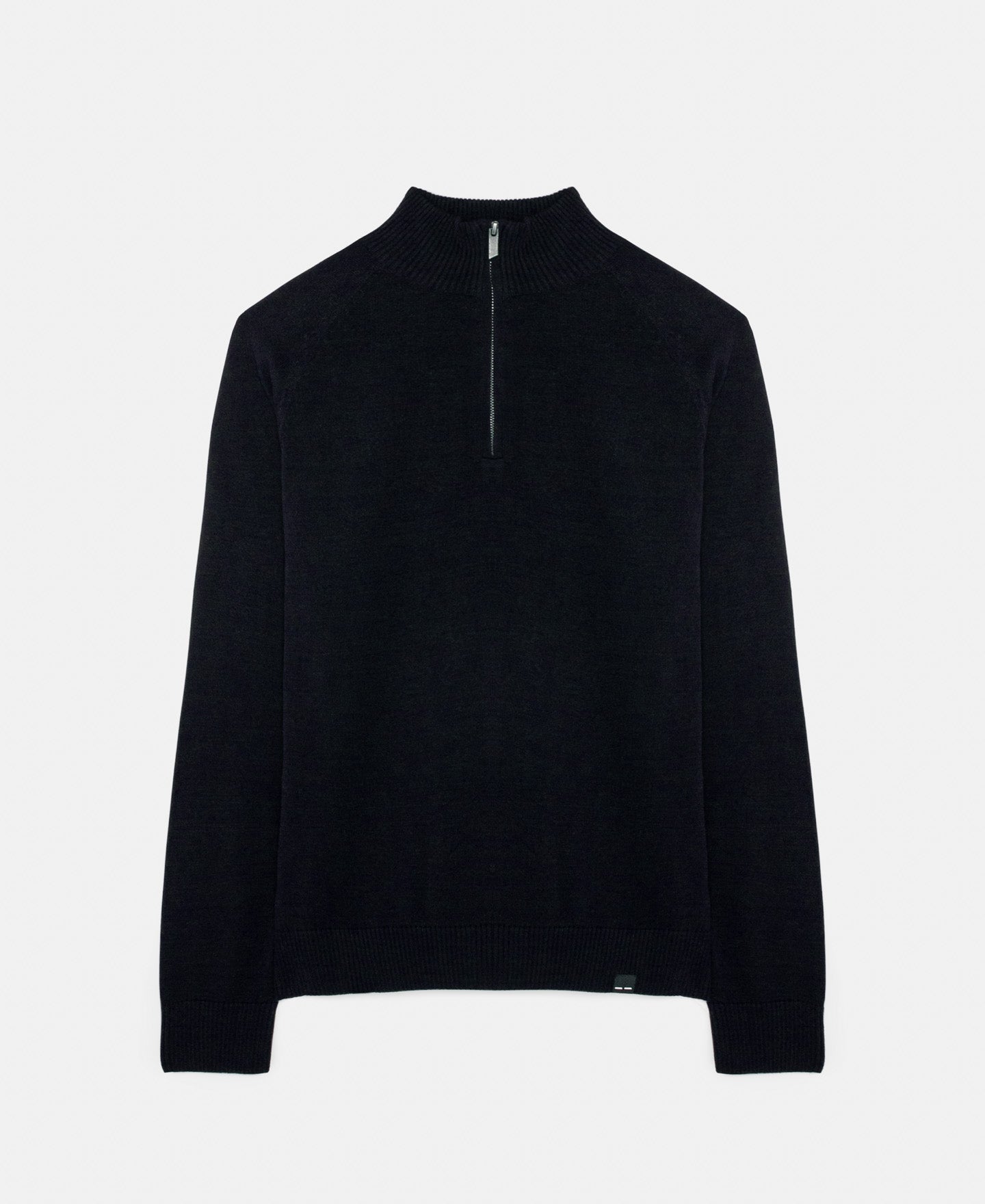 Navy Blue Perkins Neck Sweater