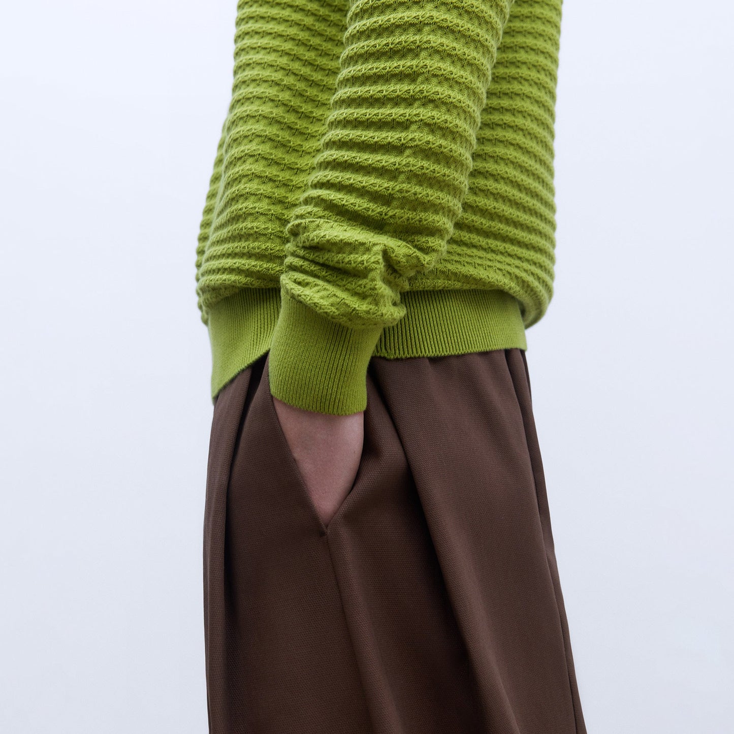 Green Cotton Sweater