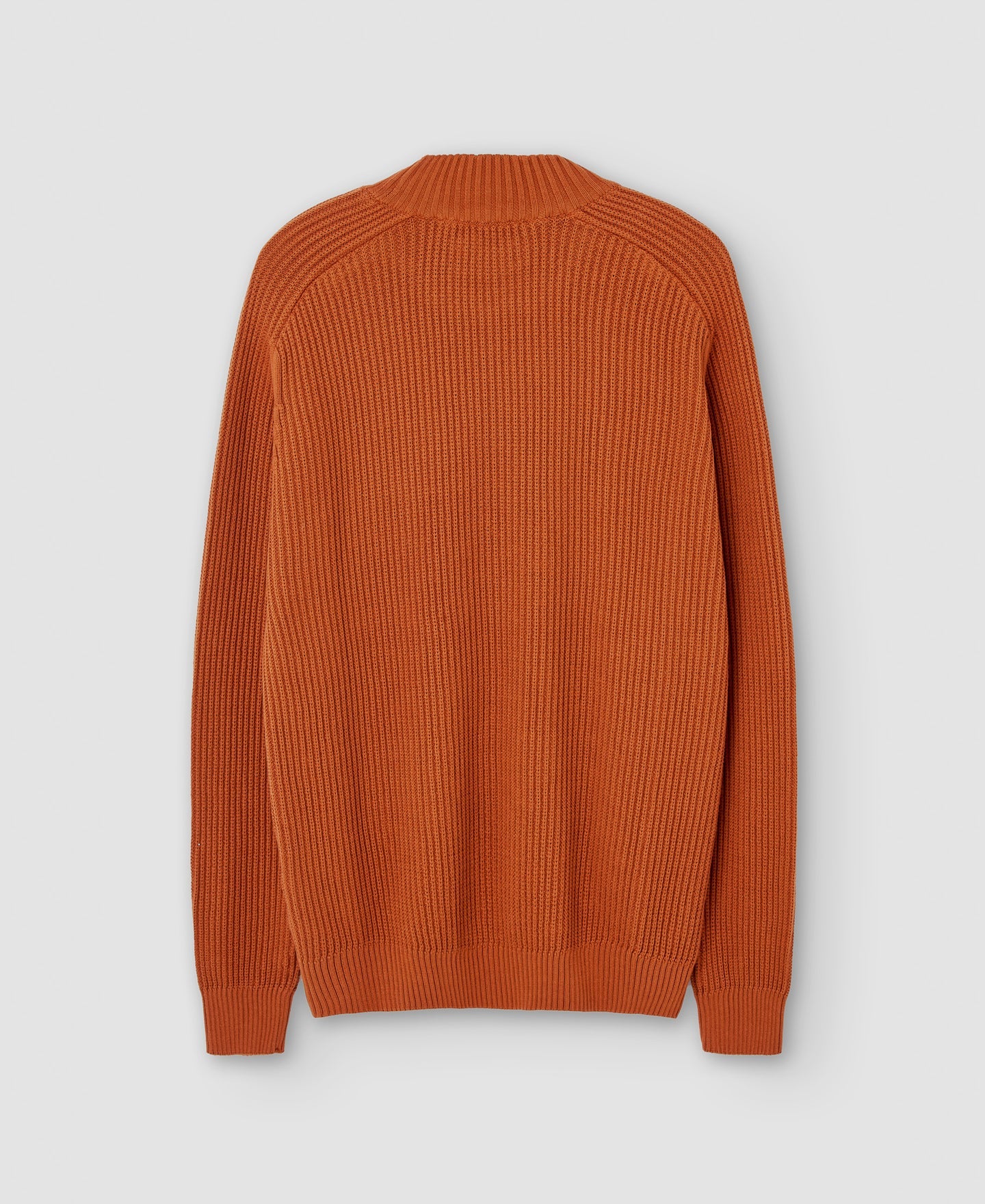 Red Russet Cotton Turtleneck Sweater