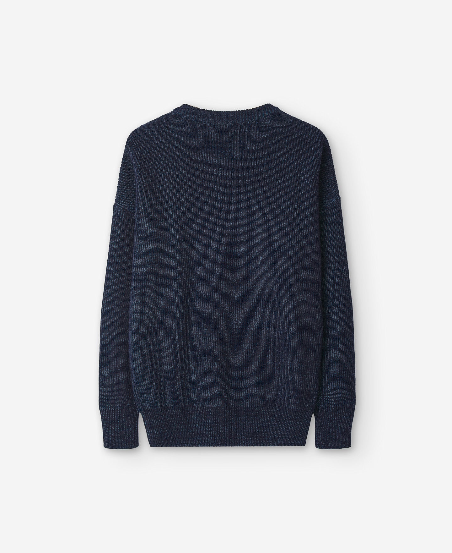 Melange Blue Knitted Sweater