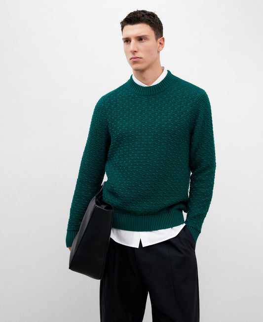 Cotton Crew Neck Men's Sweater