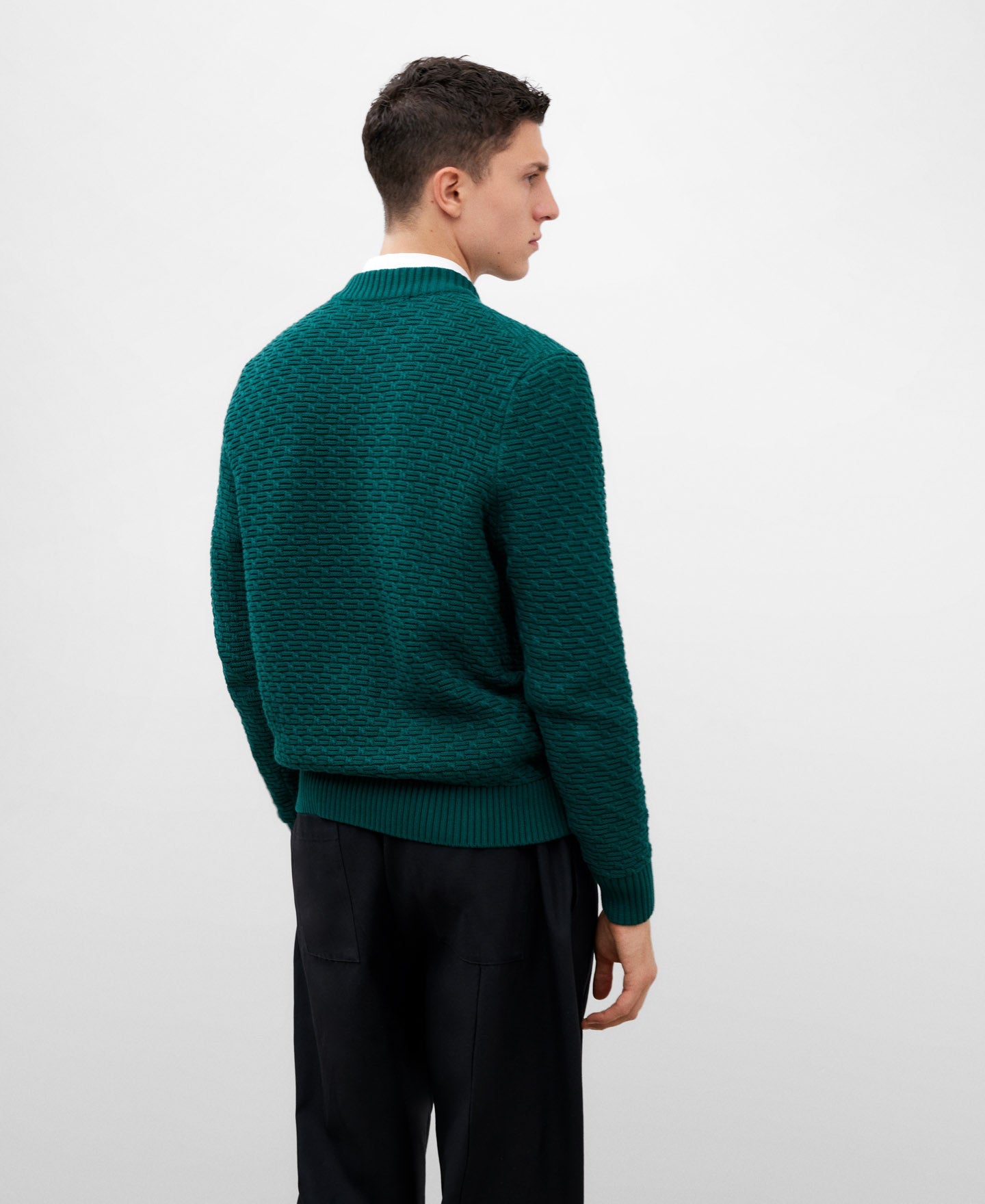 Cotton Crew Neck Men's Sweater