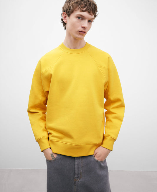 Yellow Cotton Sweatshirt