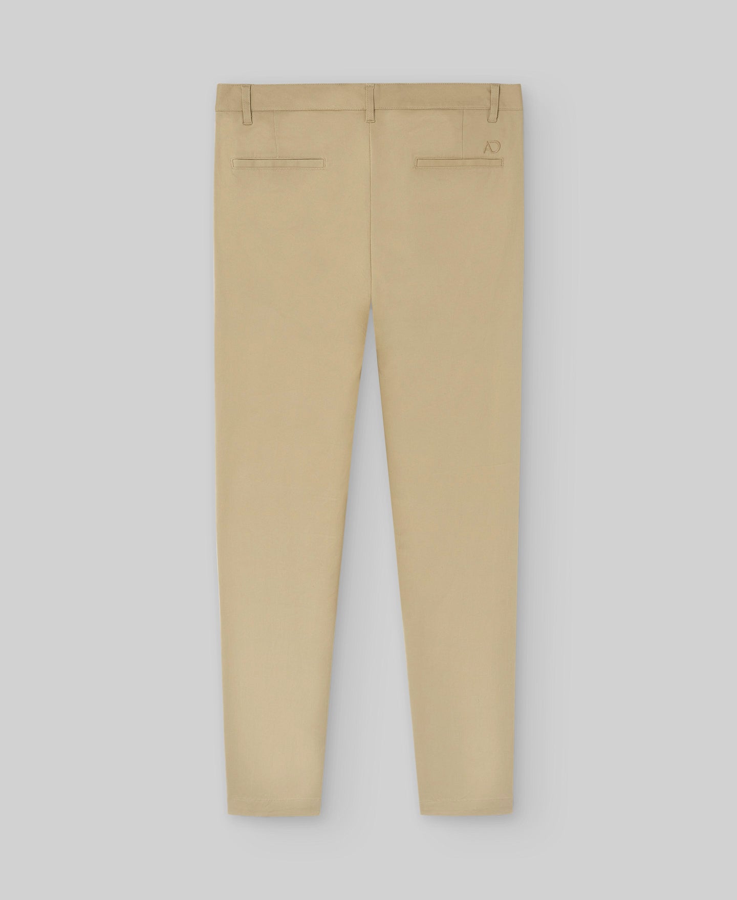 Slim fit cotton chino trousers man in camel