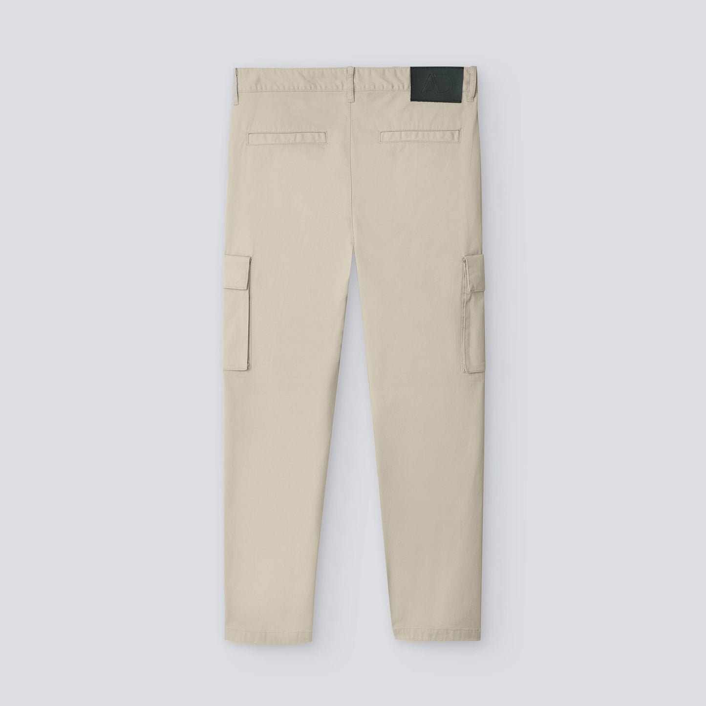 Ecru Ecru Cotton Cargo Trousers