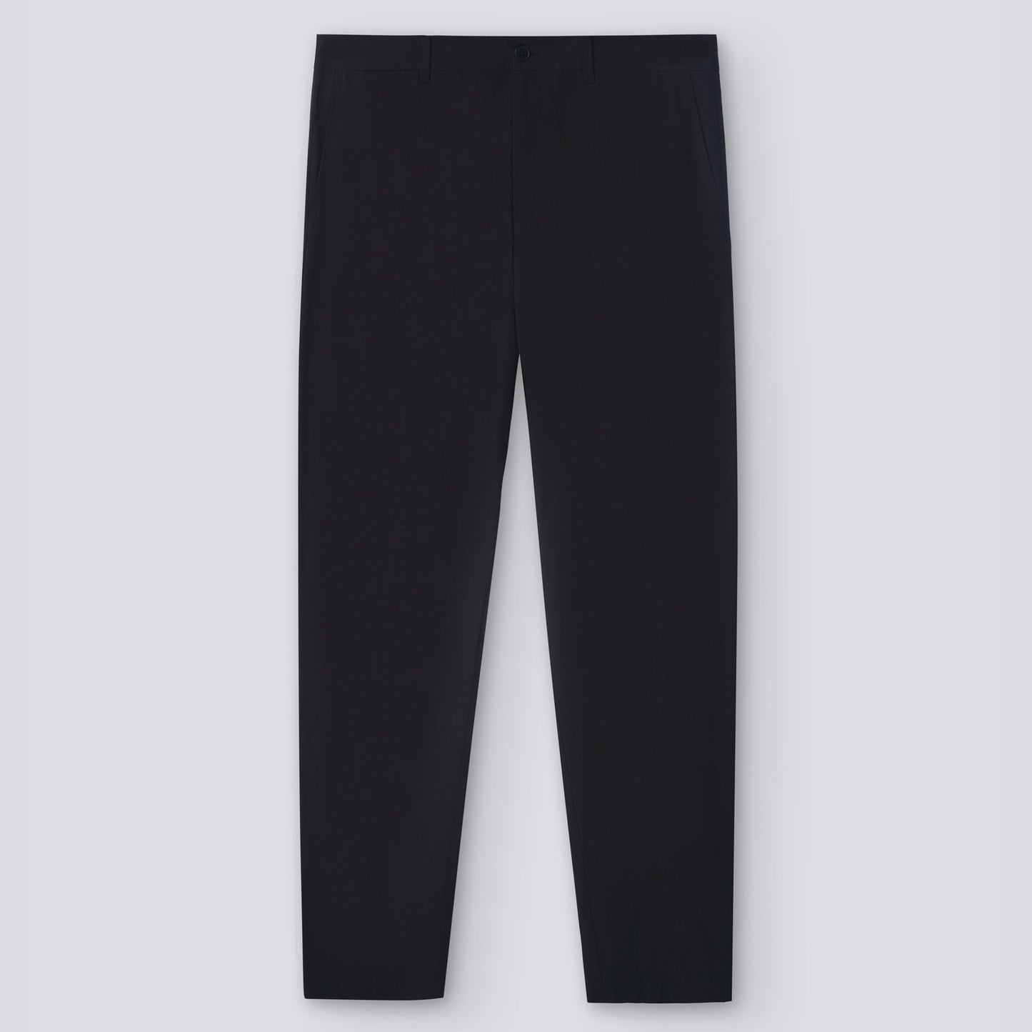 Black Cotton Poplin Trousers