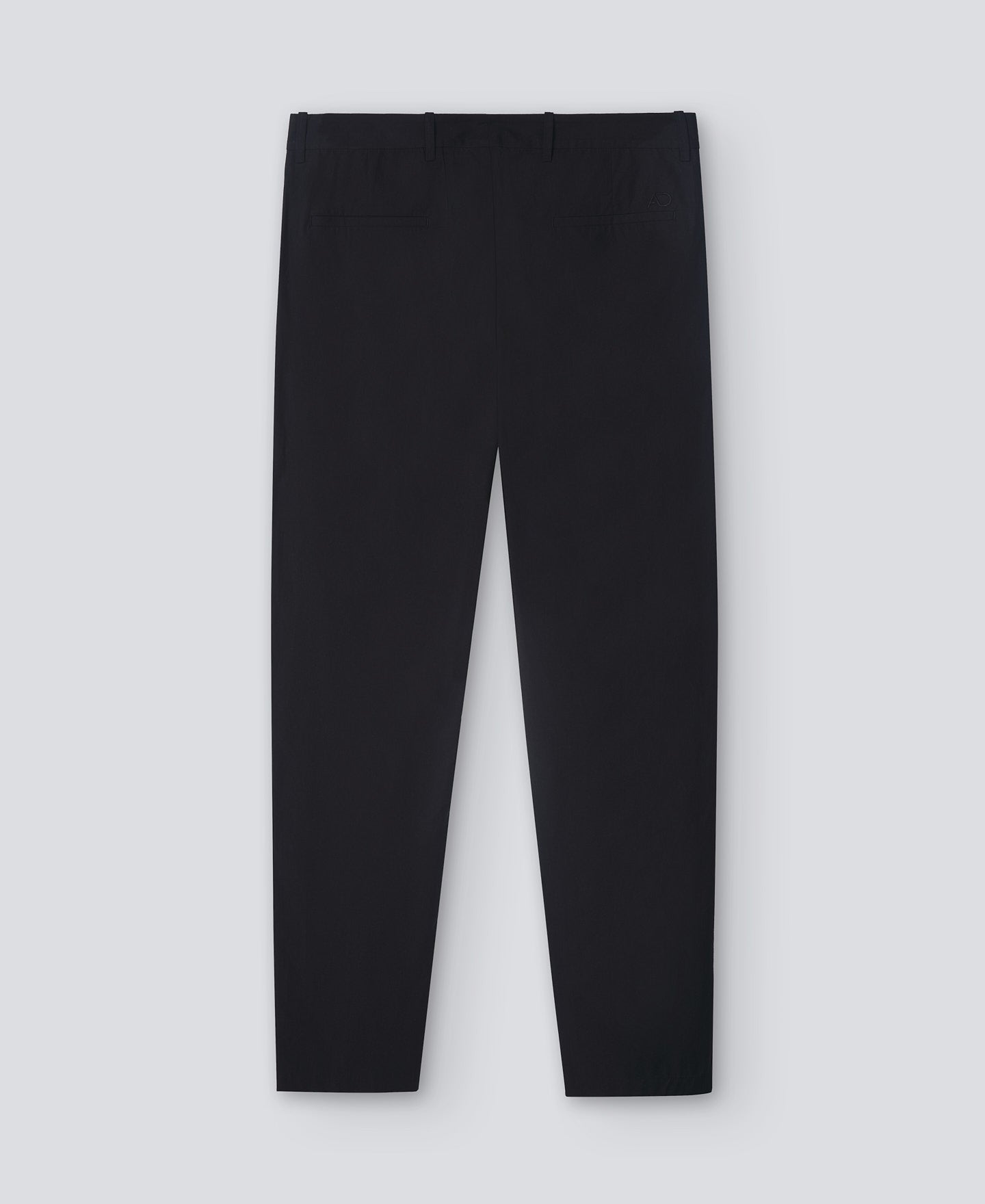 Black Cotton Poplin Trousers