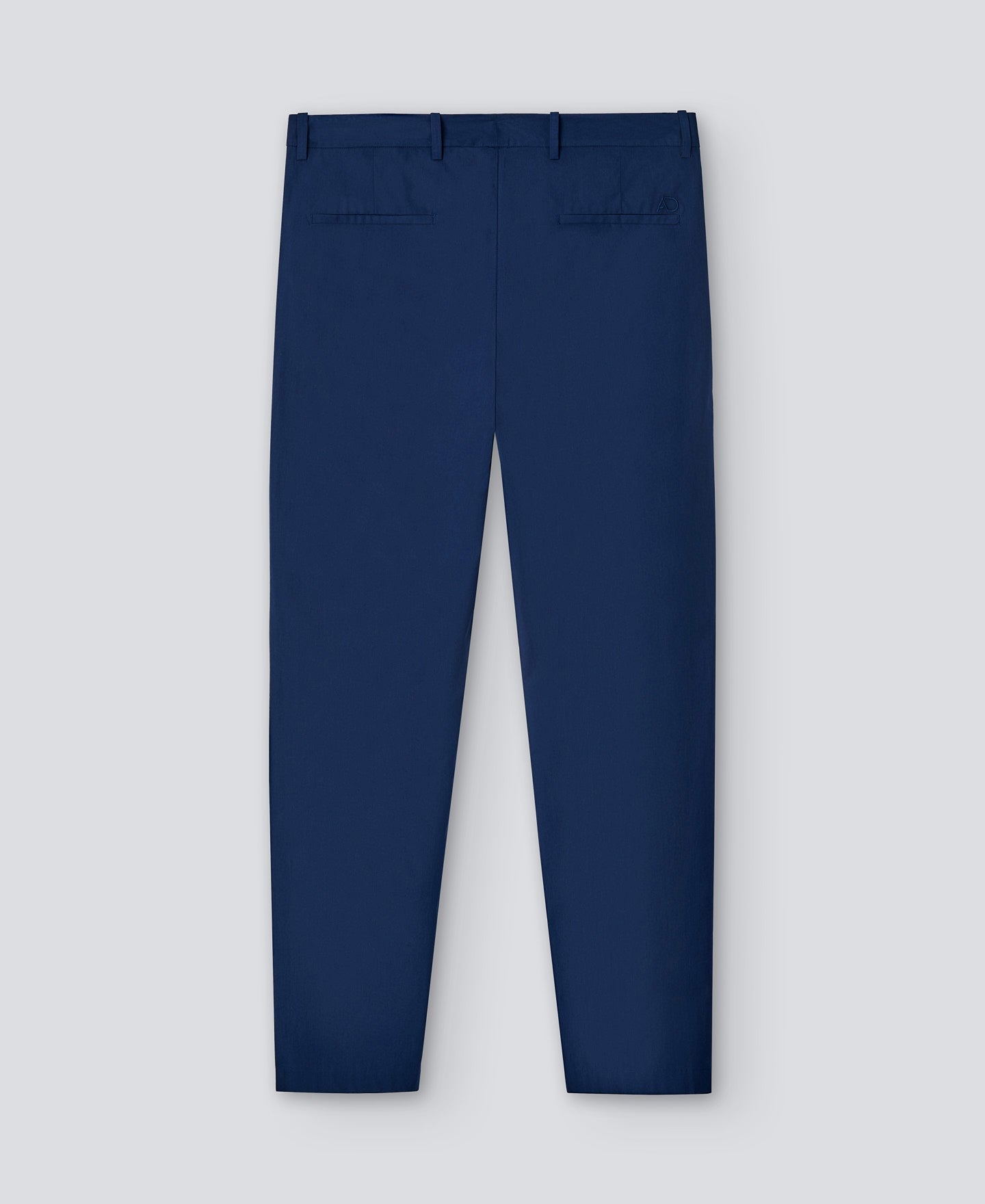 Navy Blue Cotton Poplin Trousers