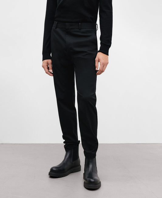 Black Slim Fit Tailored Trousers