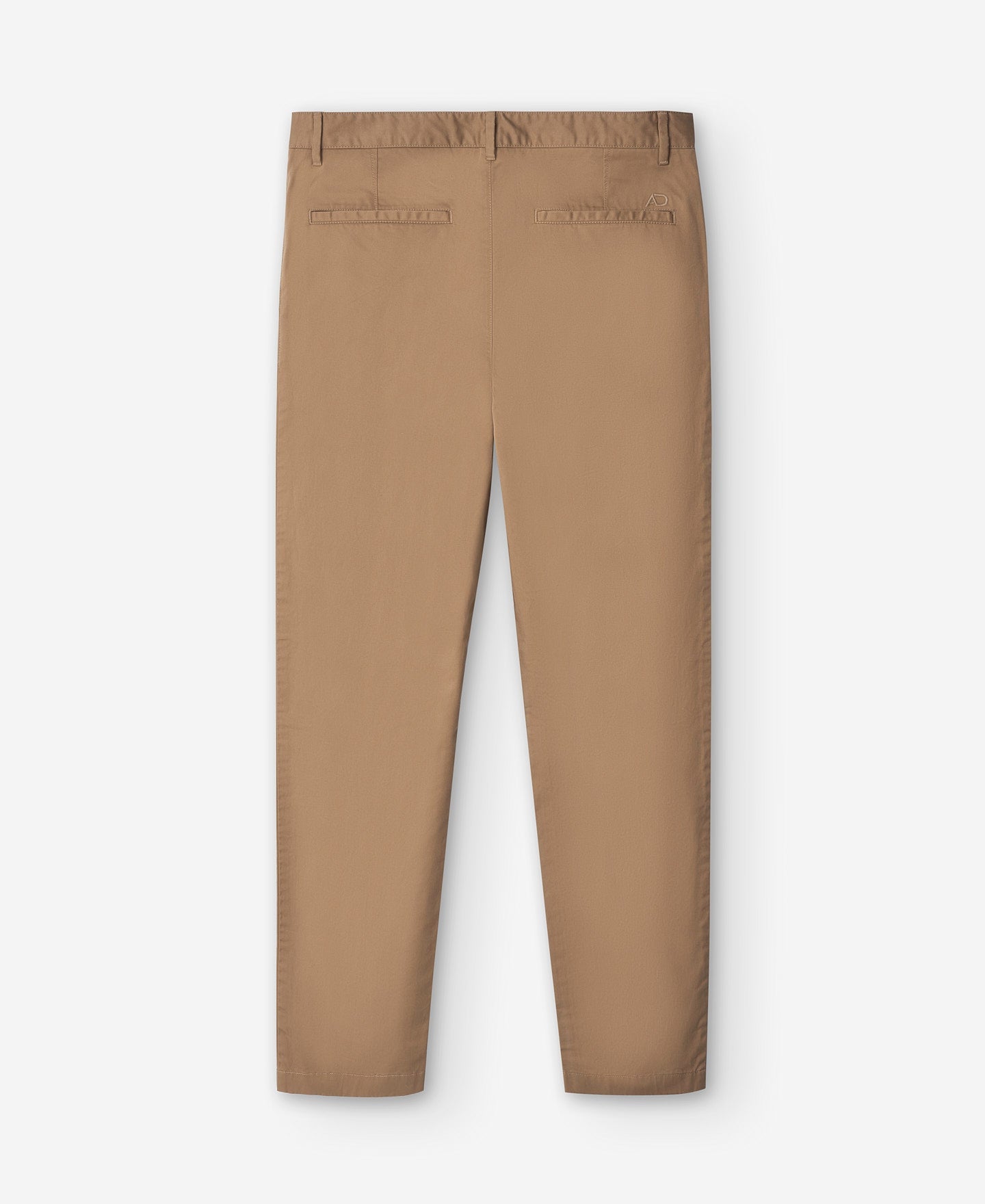 Camel Cotton Twill Chino Trousers