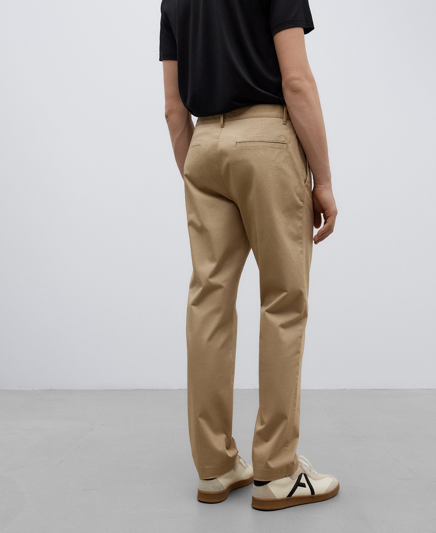 Natural Cotton Twill Chino Trousers