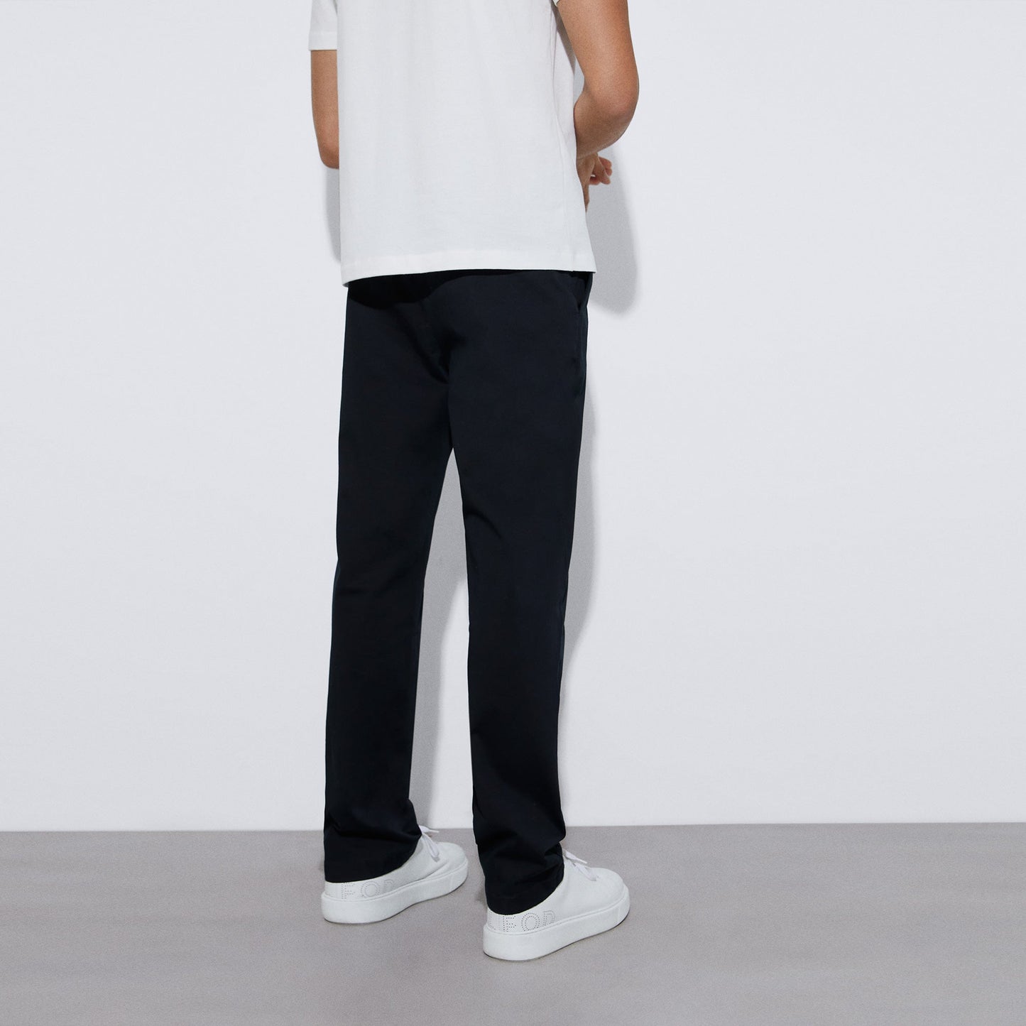 Black Responsible Cotton Chino Pants