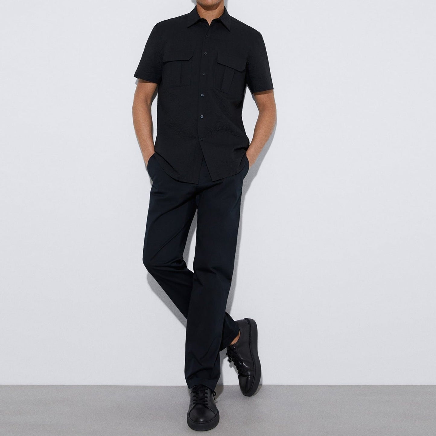 Black Responsible Cotton Chino Pants