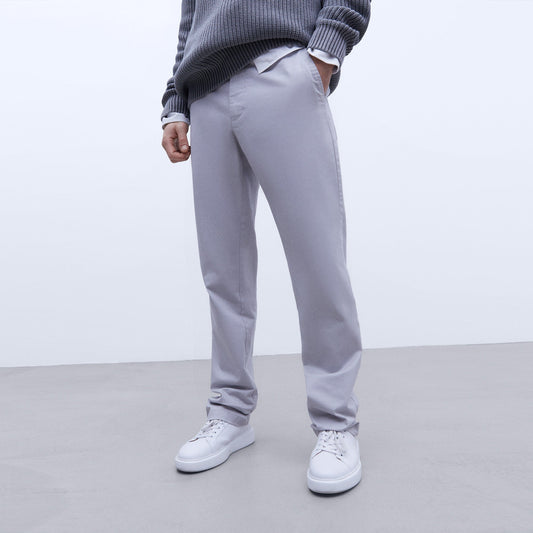 Cotton Twill Chino Trousers