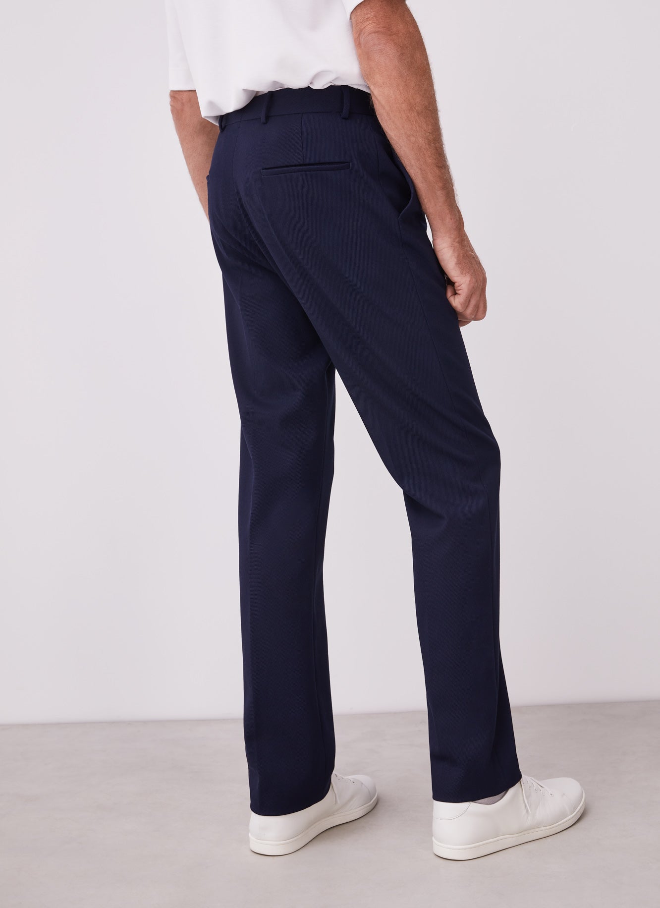 Blue Twill Chino Trousers