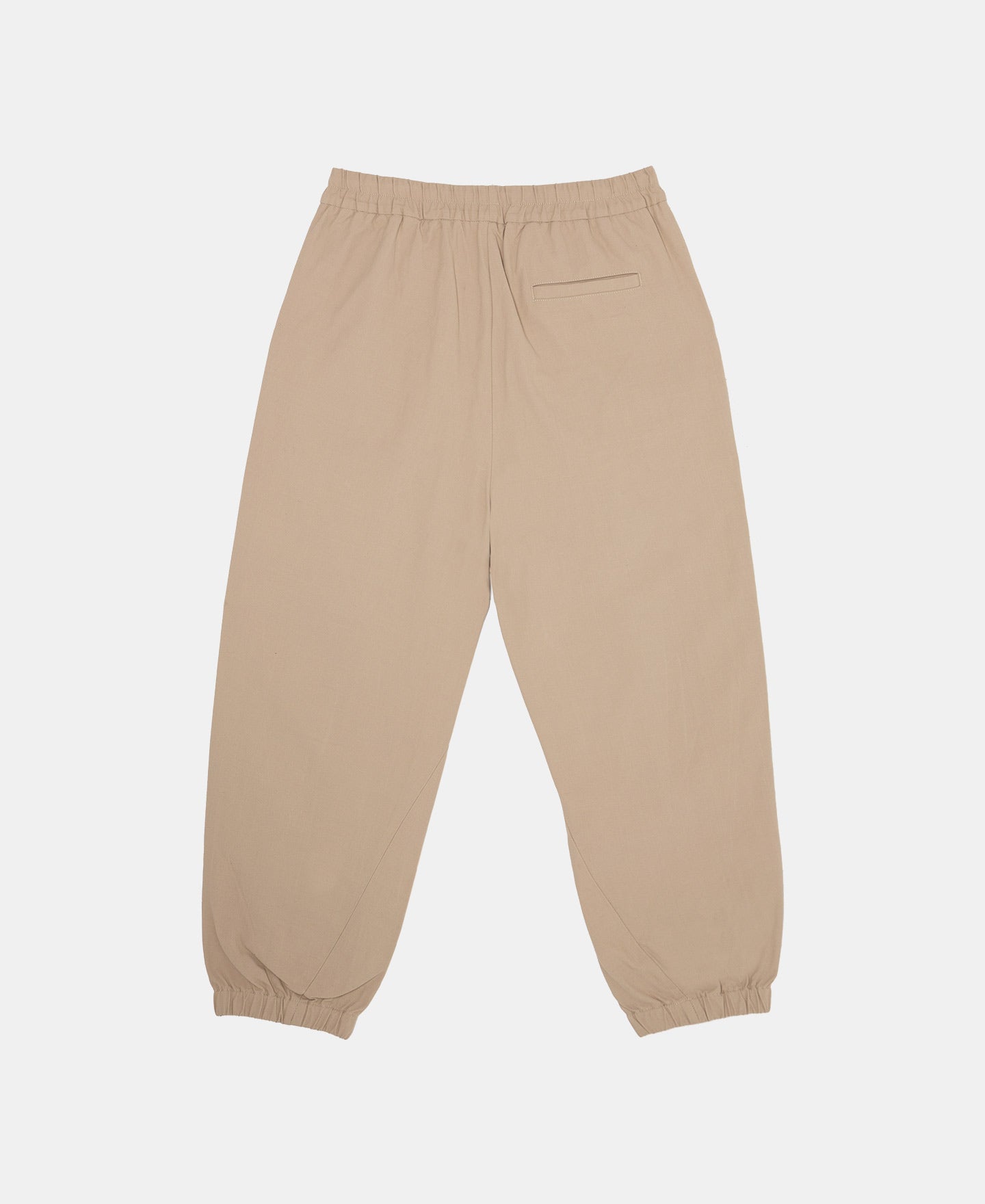 Stone Ankle Length Elasticated Nylon Trousers