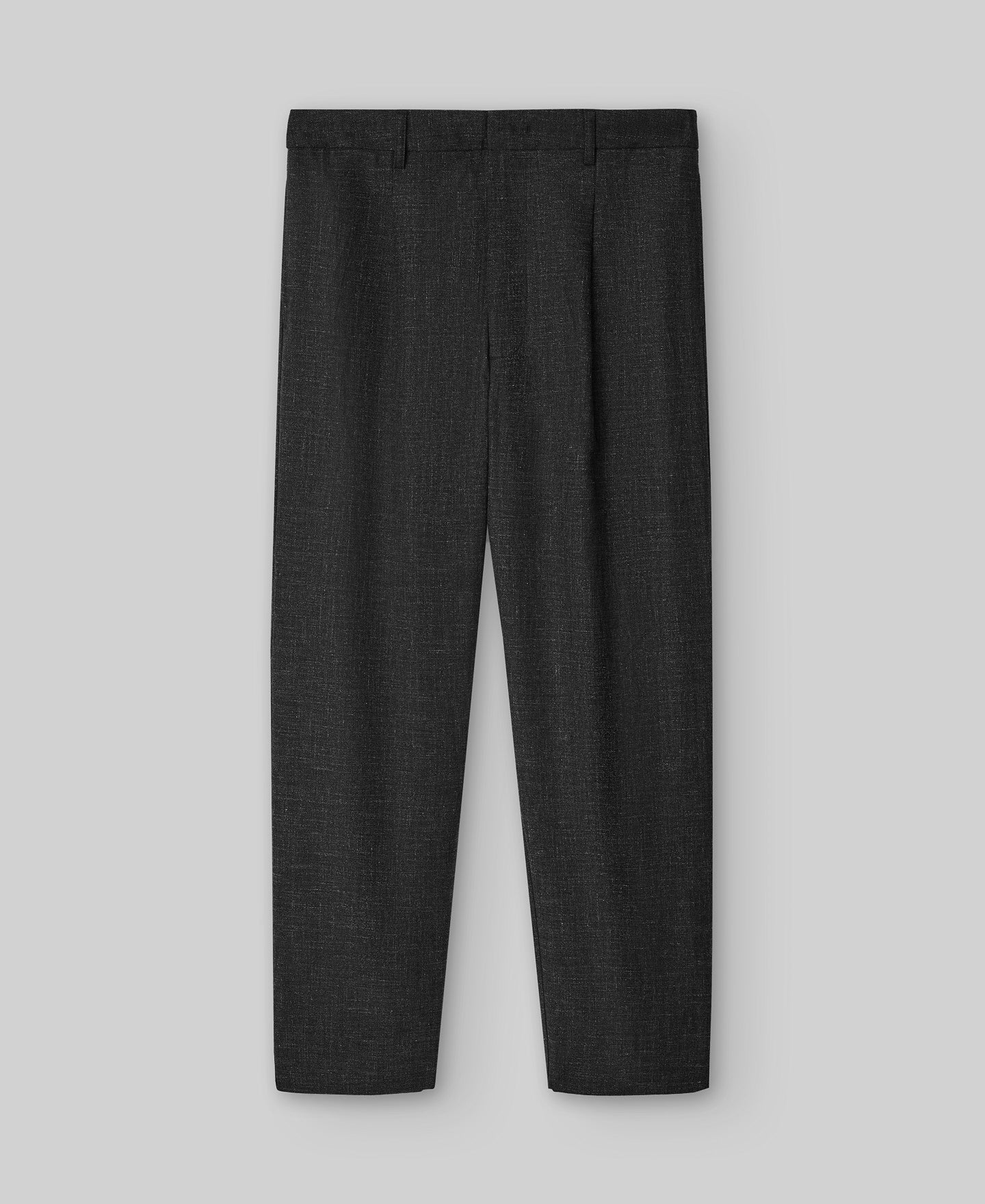 Melange gray relaxed fit trousers man in grey melange