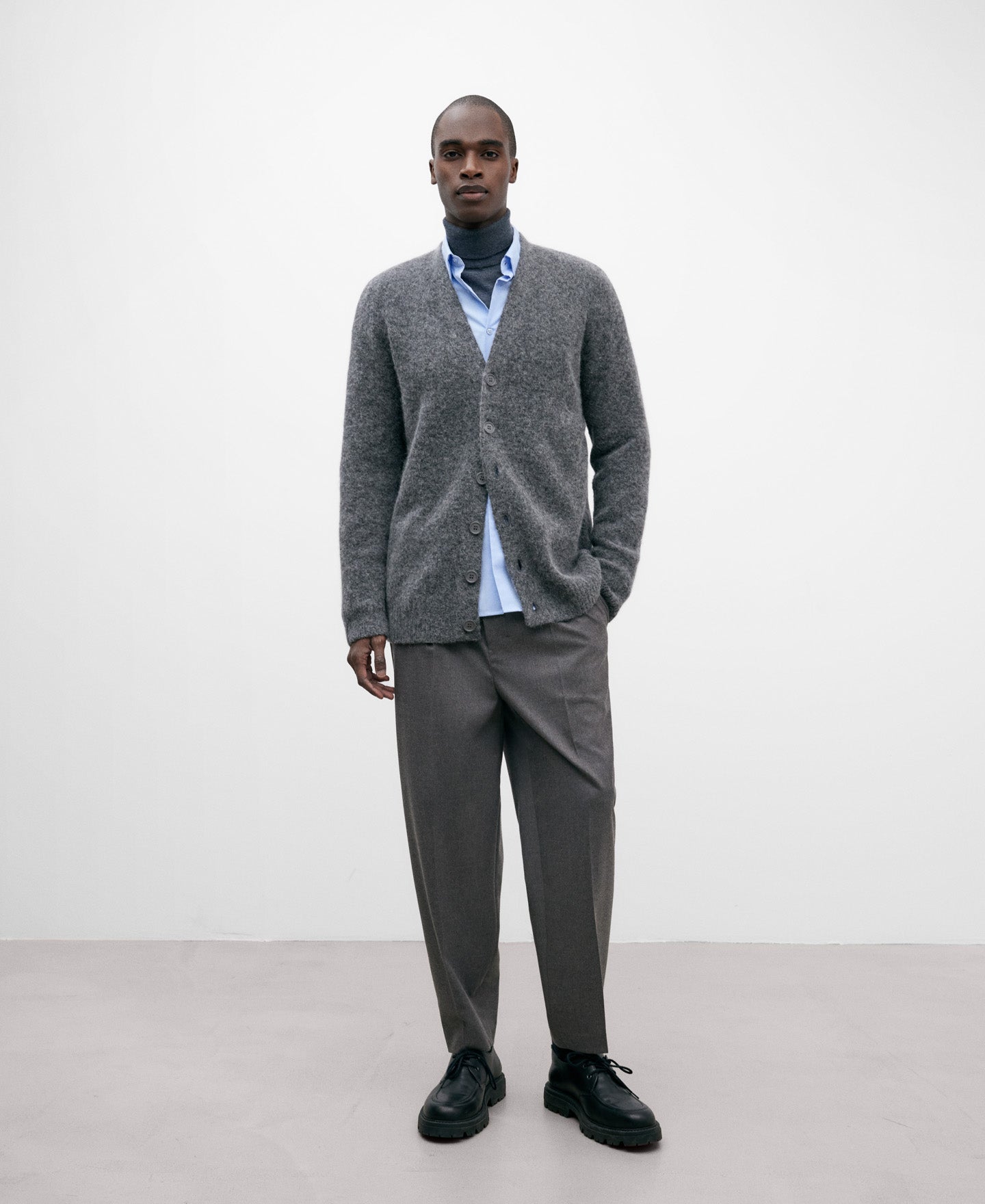 Tailored Trousers For Men In Stone