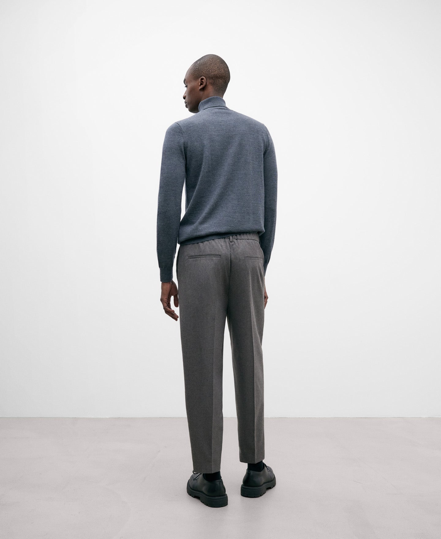 Tailored Trousers For Men In Stone