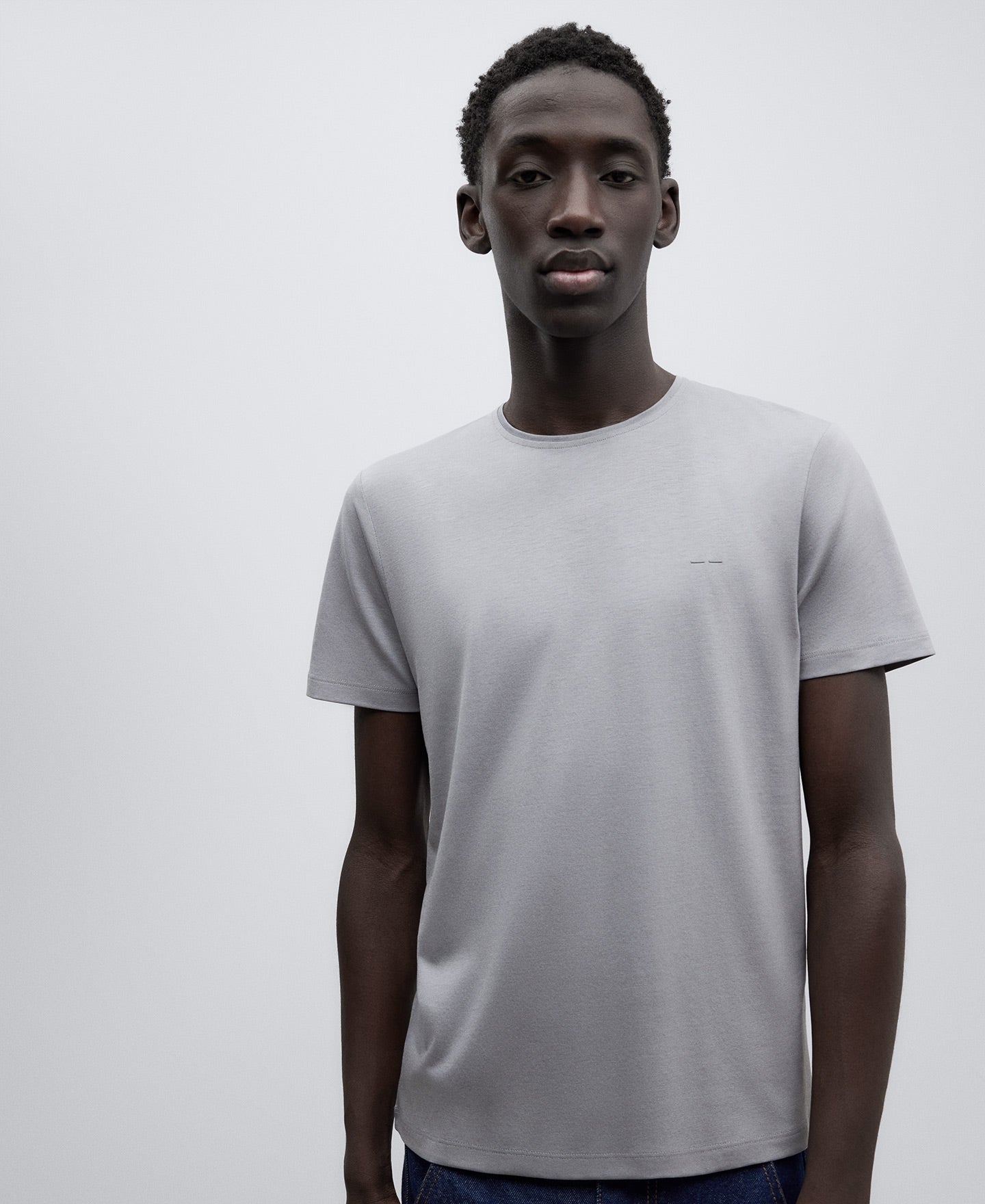 Light Grey Crew Neck T-Shirt