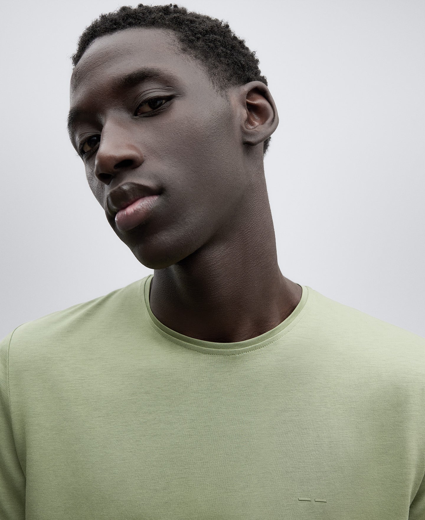 Light Green Crew Neck T-Shirt