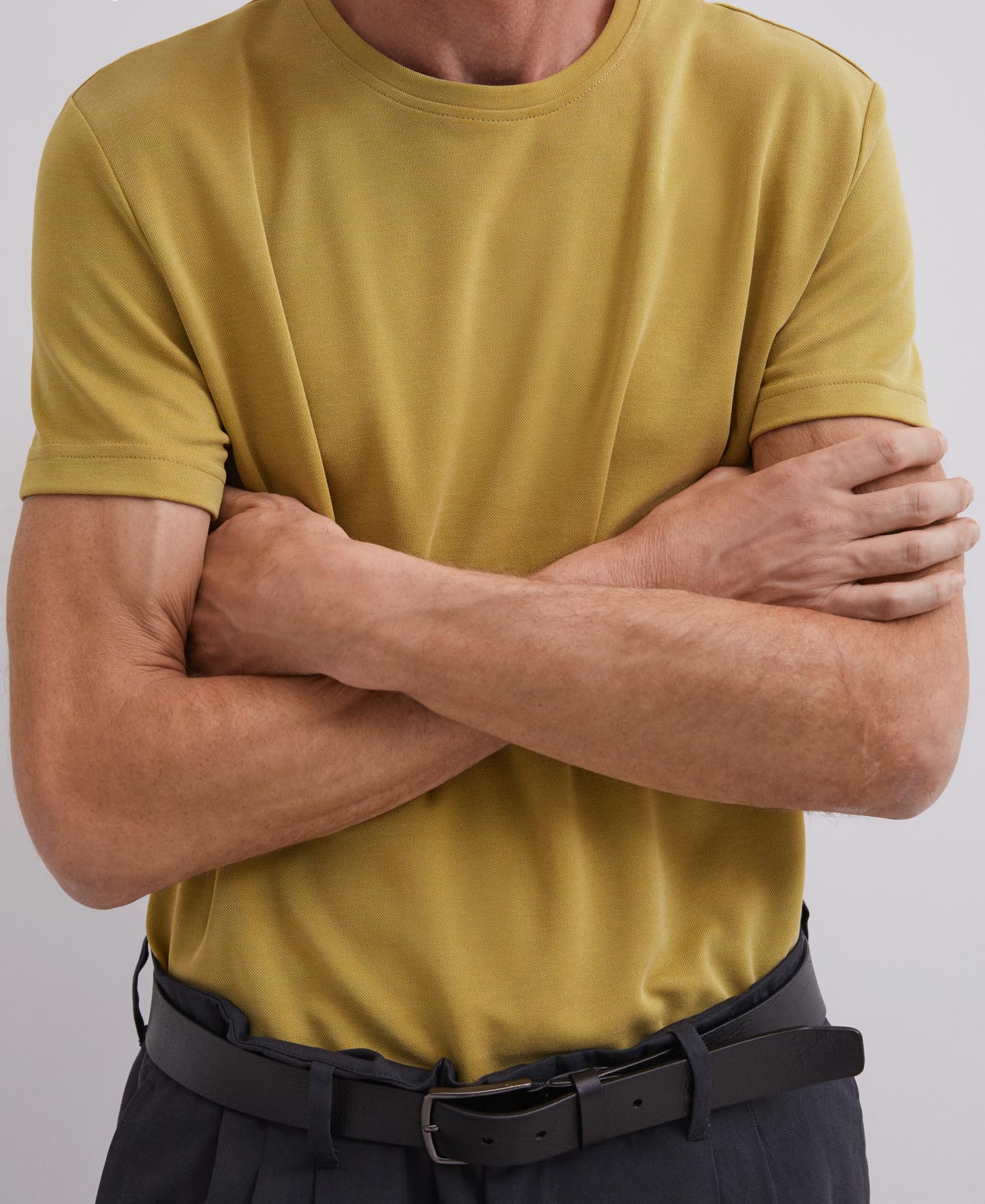 Mustard Modal Crew Neck T-Shirt