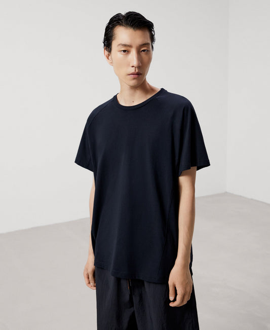 Black Oversize Cut-Out Cotton T-Shirt