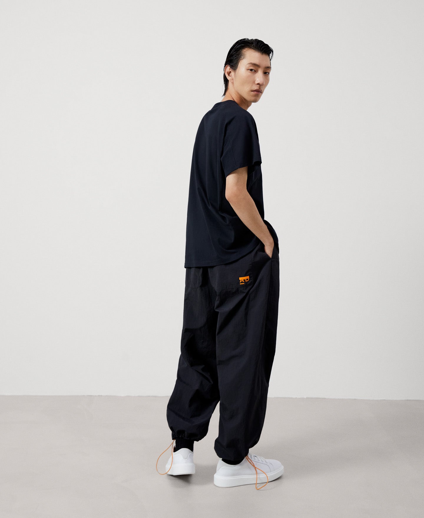 Black Oversize Cut-Out Cotton T-Shirt