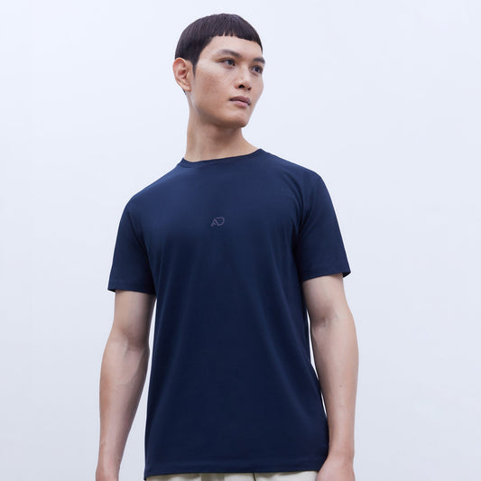 Navy Blue Cotton Tee