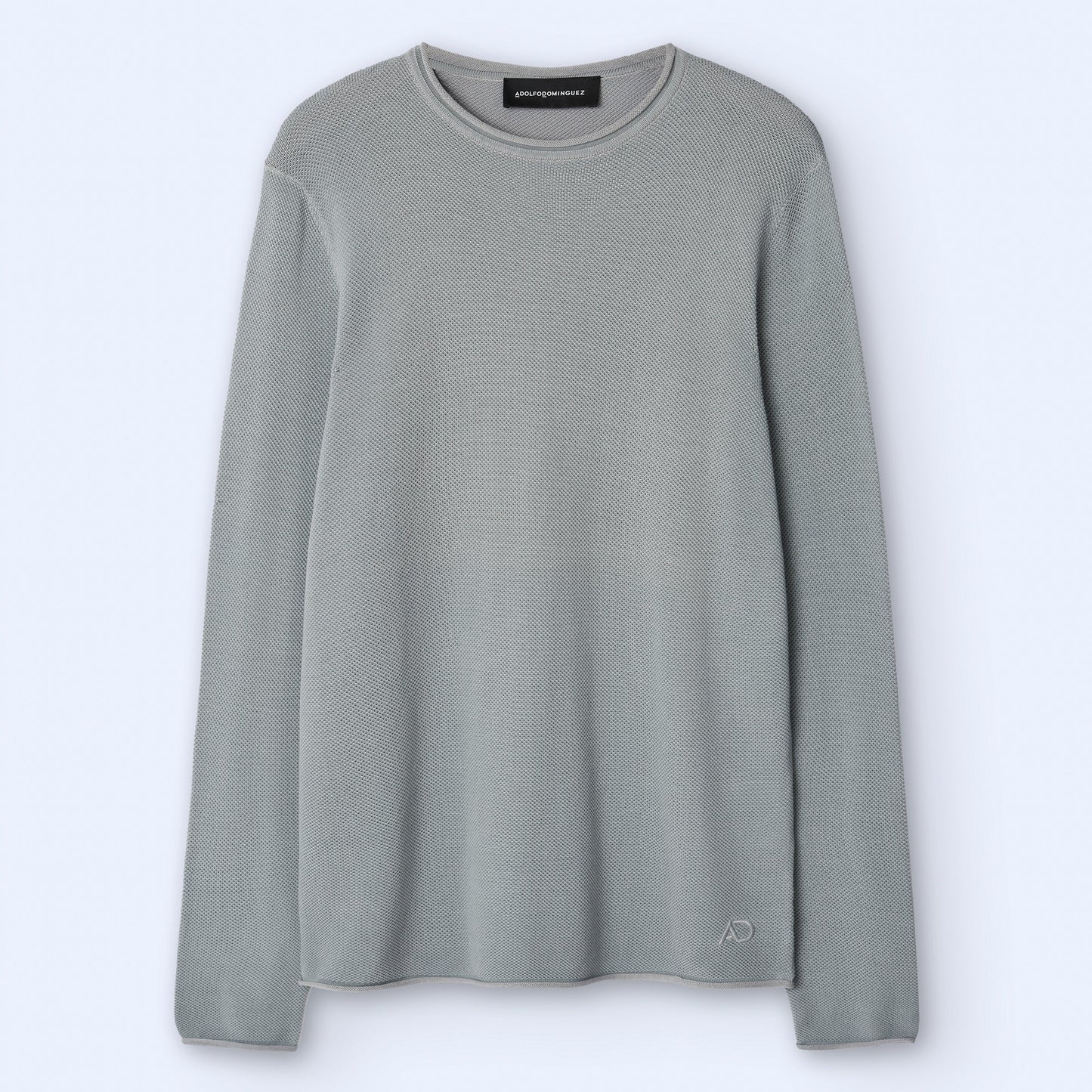 Grey Crewneck Long Sleeve Tee