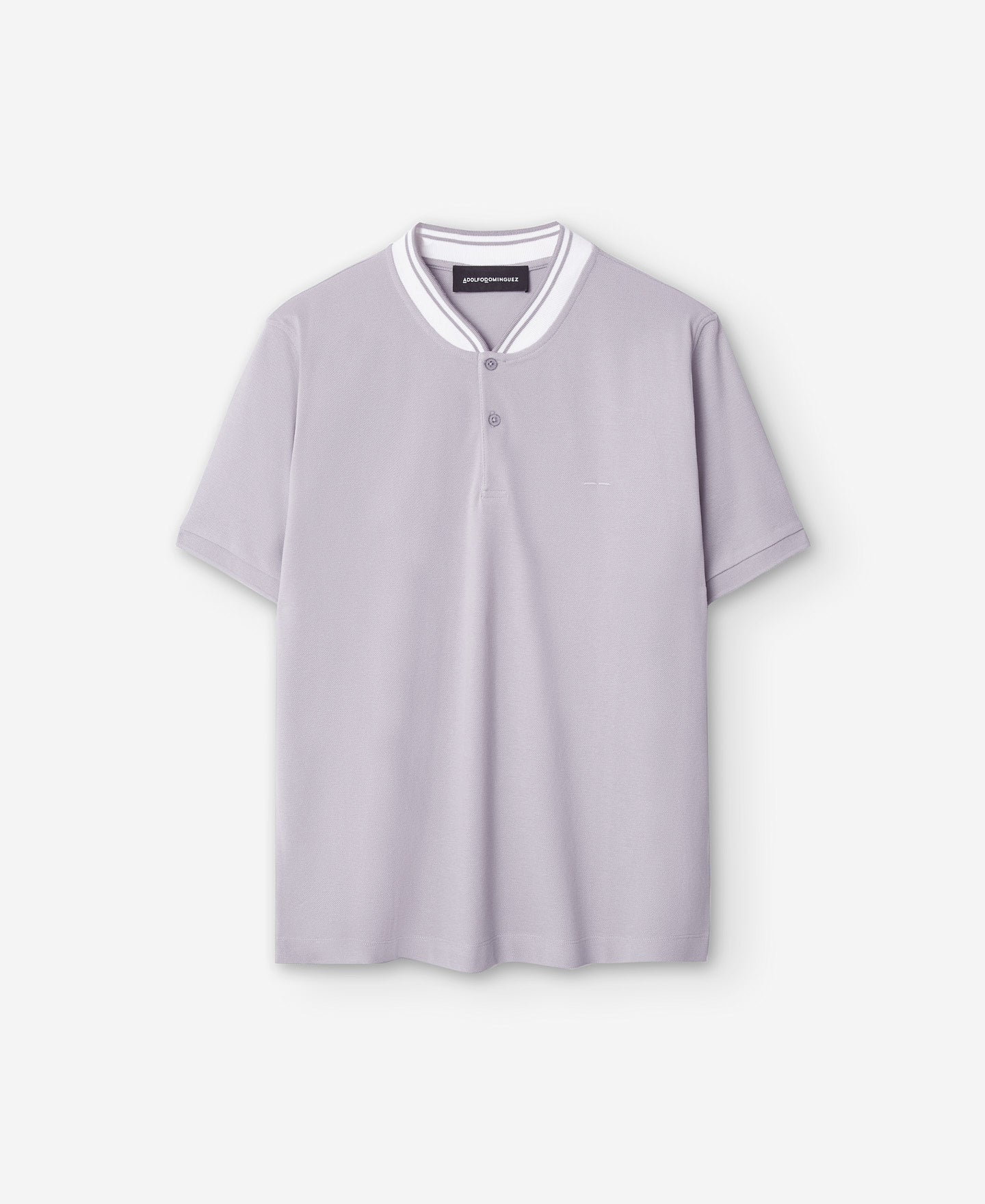 Bomber Collar Cotton Polo Shirt For Men