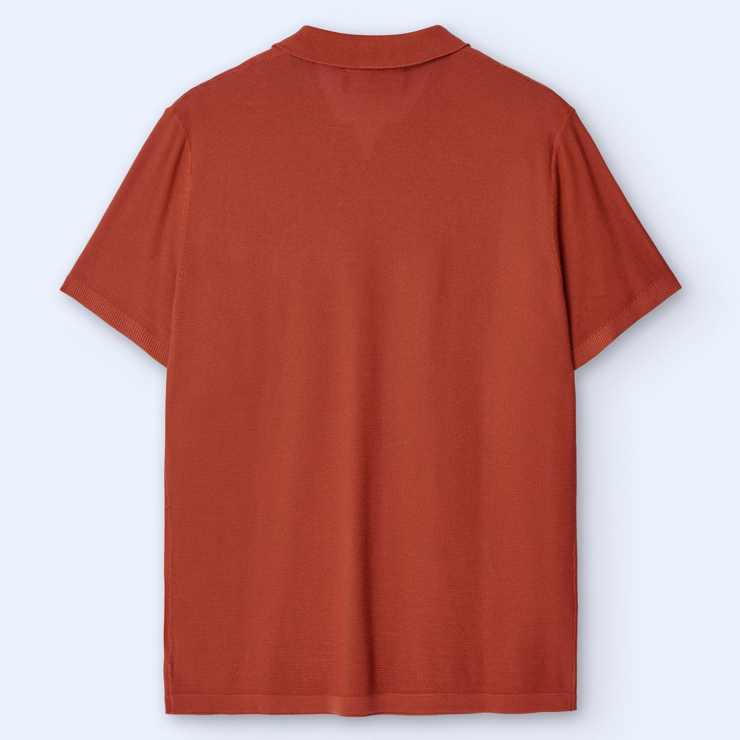 Rust Buttonless Polo Shirt